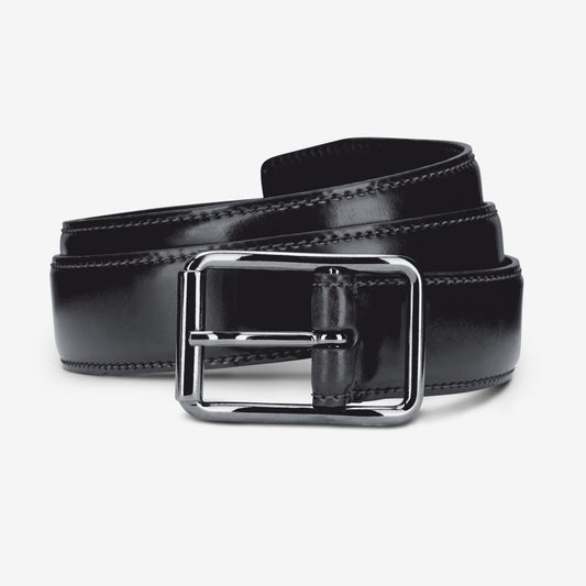 Cordovan Avenue Dress Belt - Black