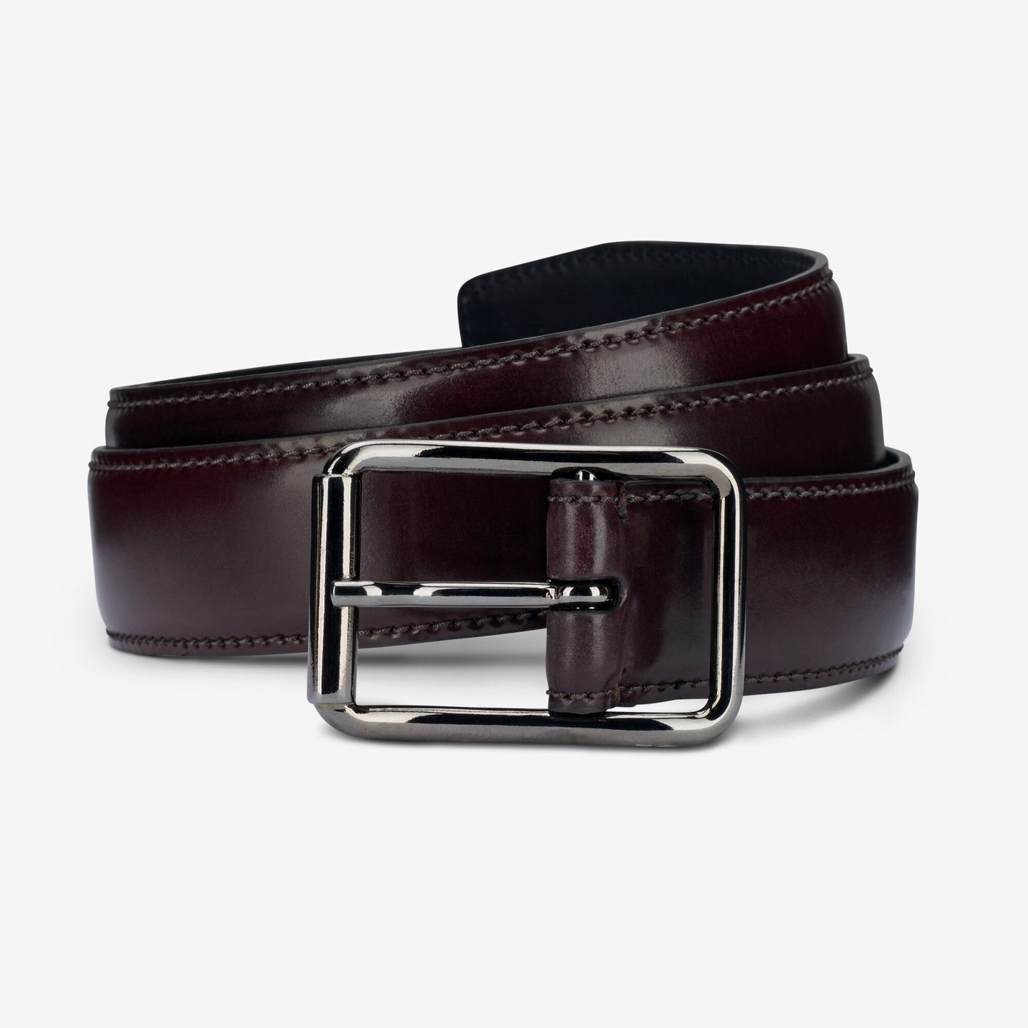 Cordovan Avenue Dress Belt - Oxblood