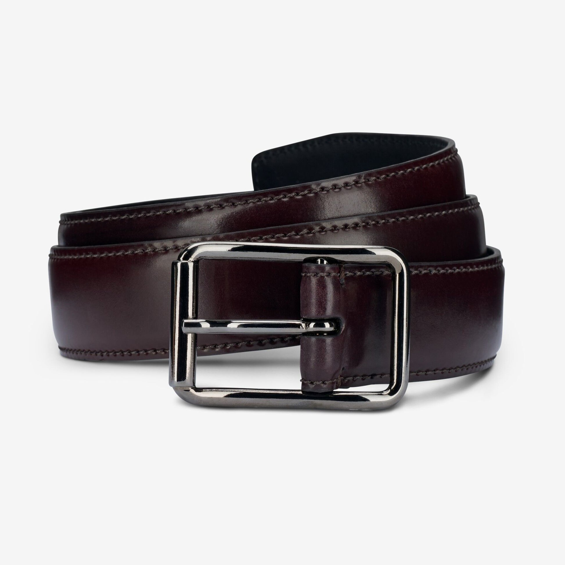 Cordovan Avenue Dress Belt - Oxblood