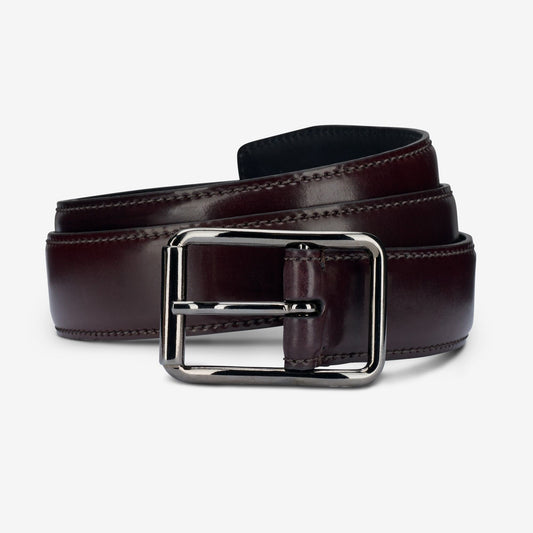 Cordovan Avenue Dress Belt - Oxblood