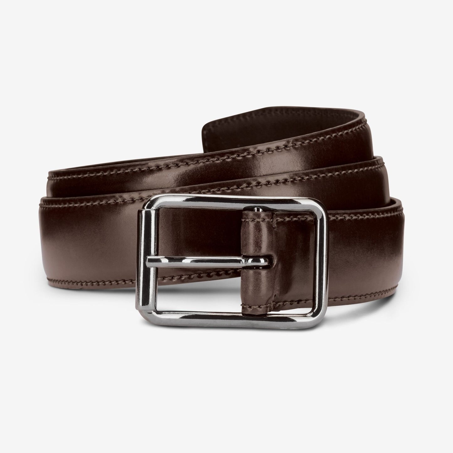 Cordovan Avenue Dress Belt - Brown