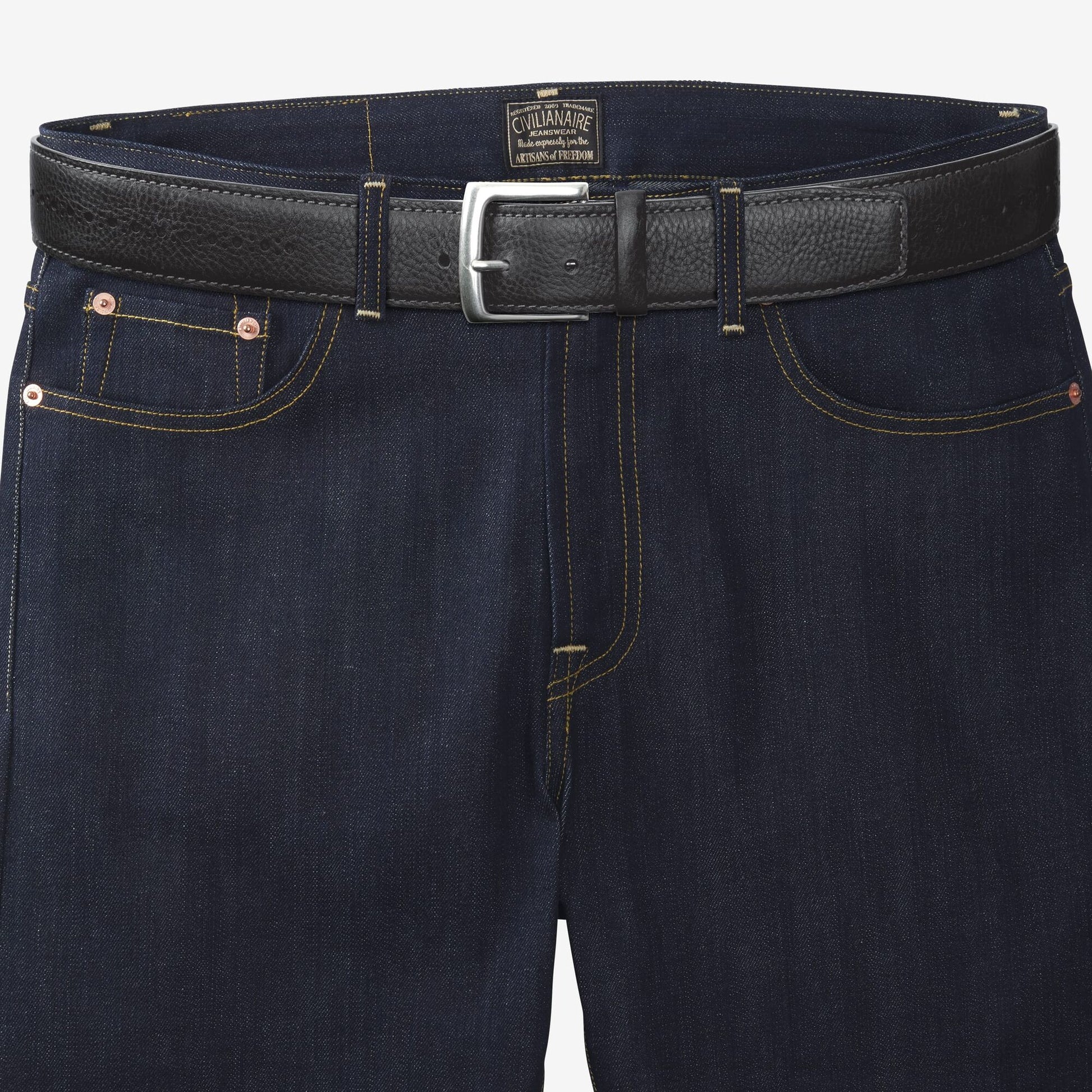 Brogue Street Belt - Black