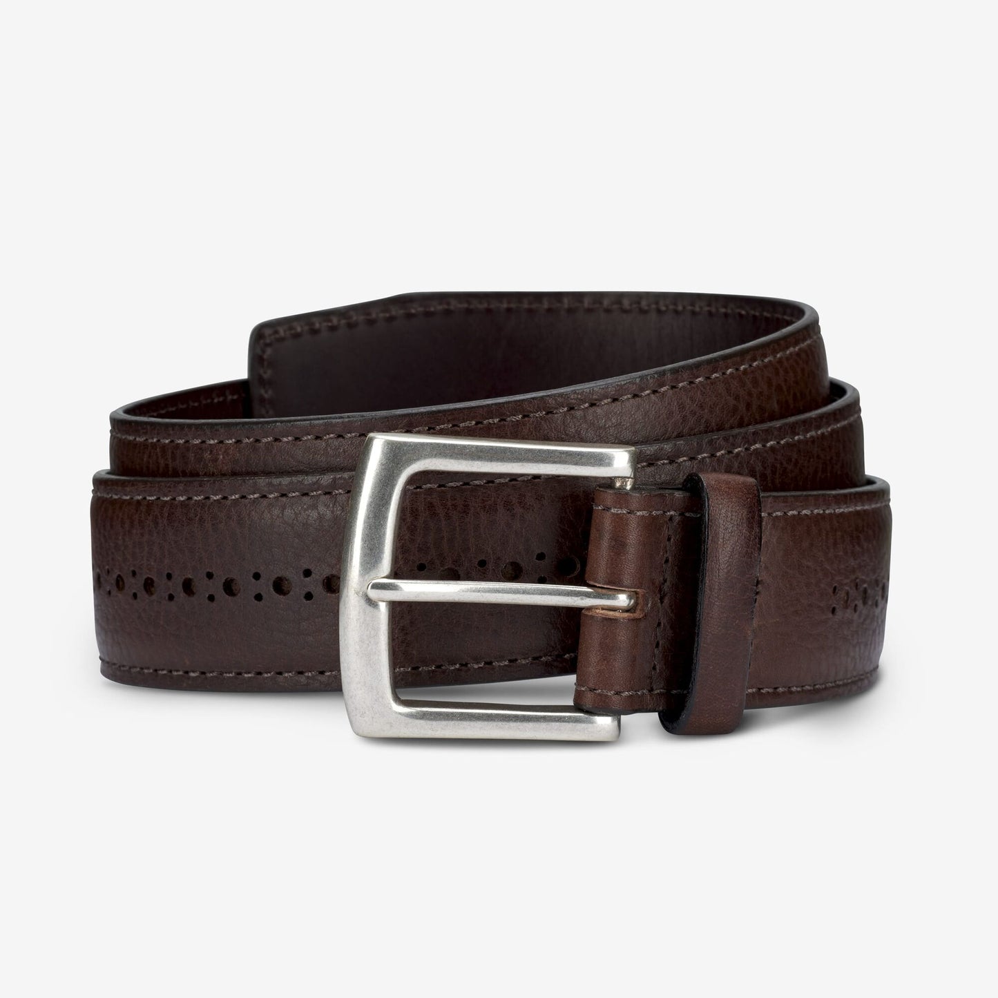 Brogue Street Belt - Brown