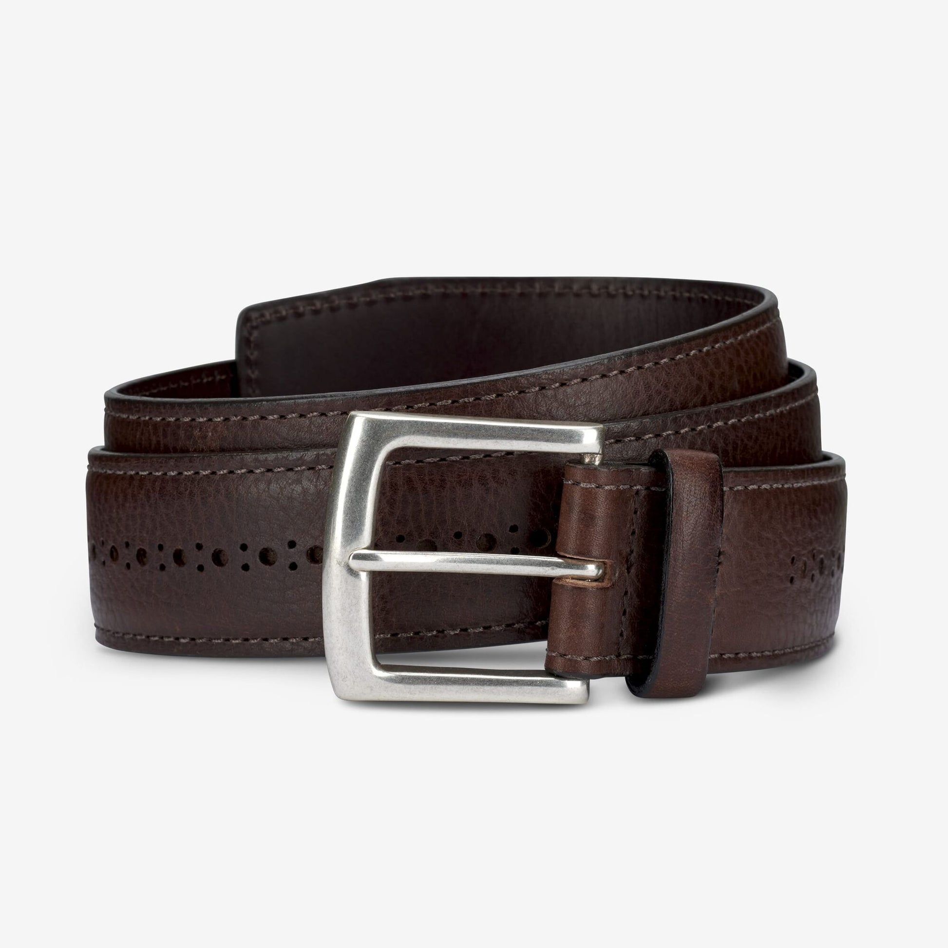Brogue Street Belt - Brown