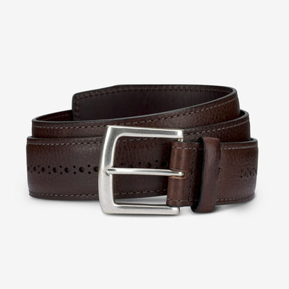 Brogue Street Belt - Brown