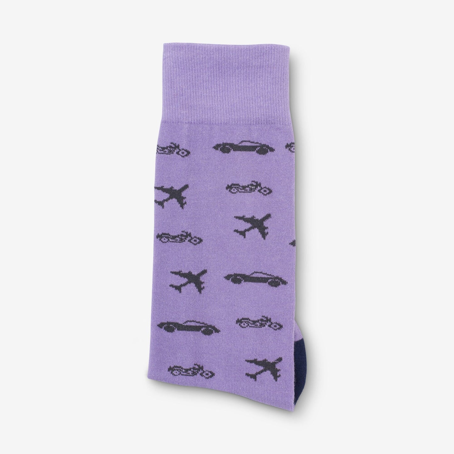 Transportation Sock - Purple