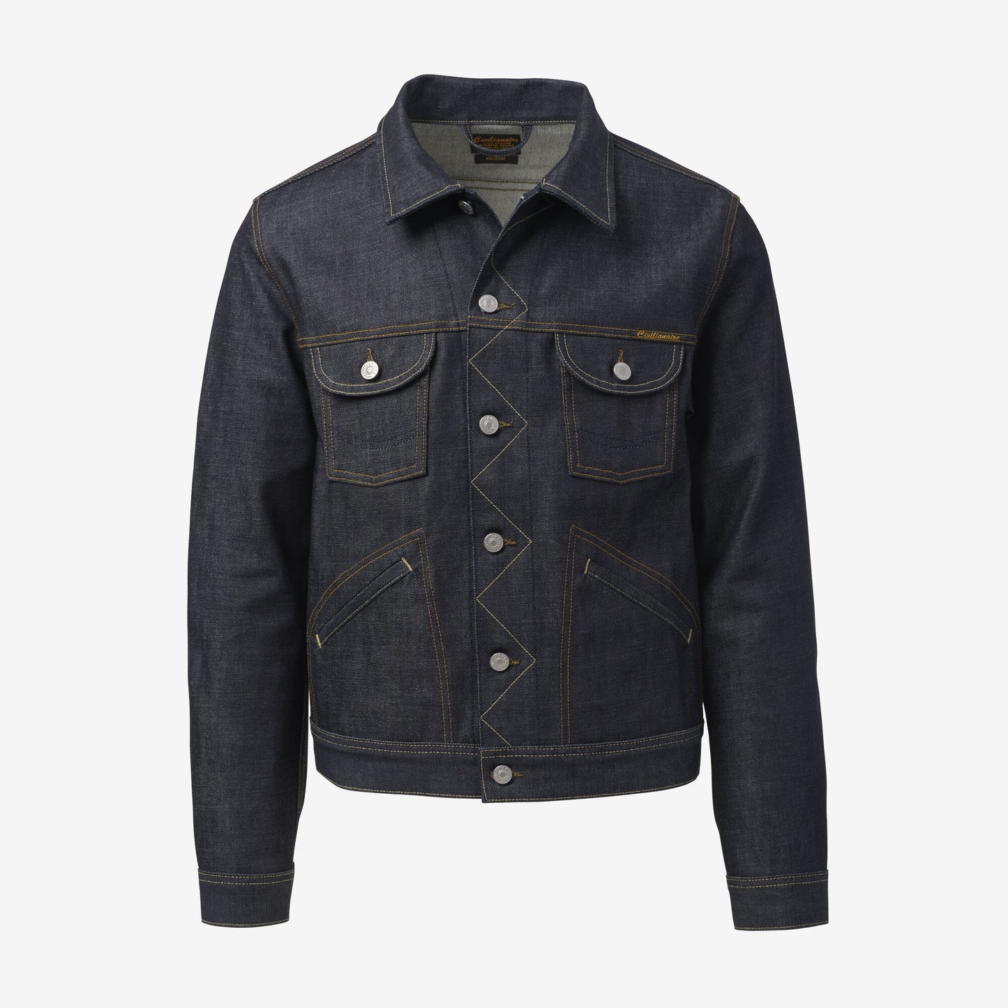 Raw Denim Jacket by Civilianaire - Indigo Denim