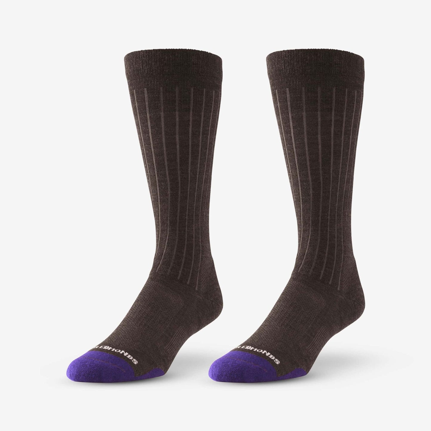 Mid-Calf Merino Cool™ Dress Socks - Brown