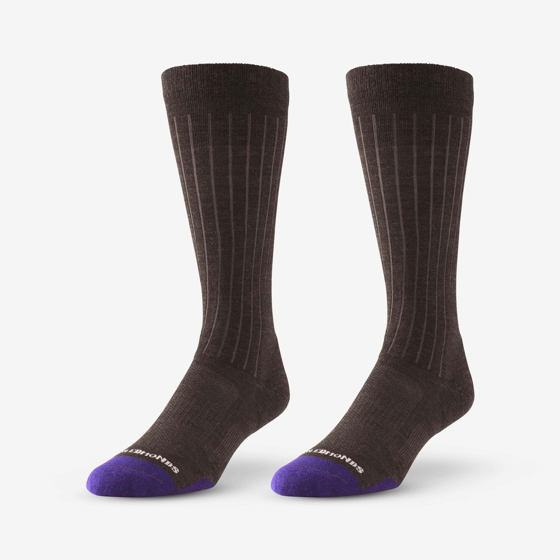 Mid-Calf Merino Cool™ Dress Socks - Brown