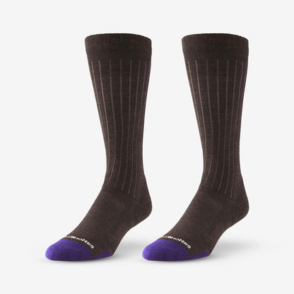 Mid-Calf Merino Cool™ Dress Socks - Brown