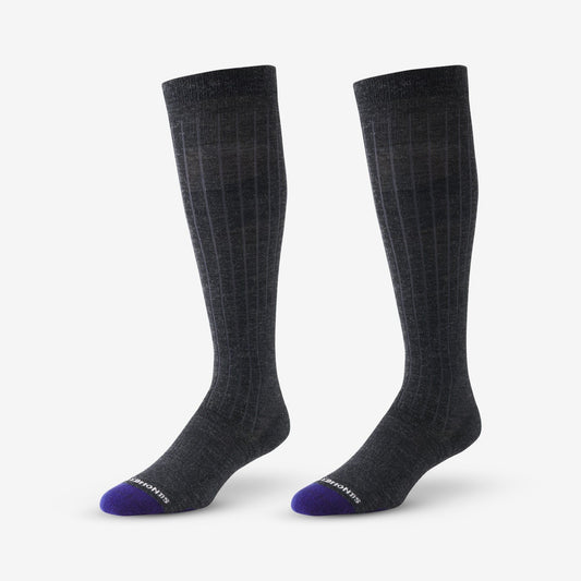 Over-the-Calf Merino Cool™ Dress Socks - Charcoal