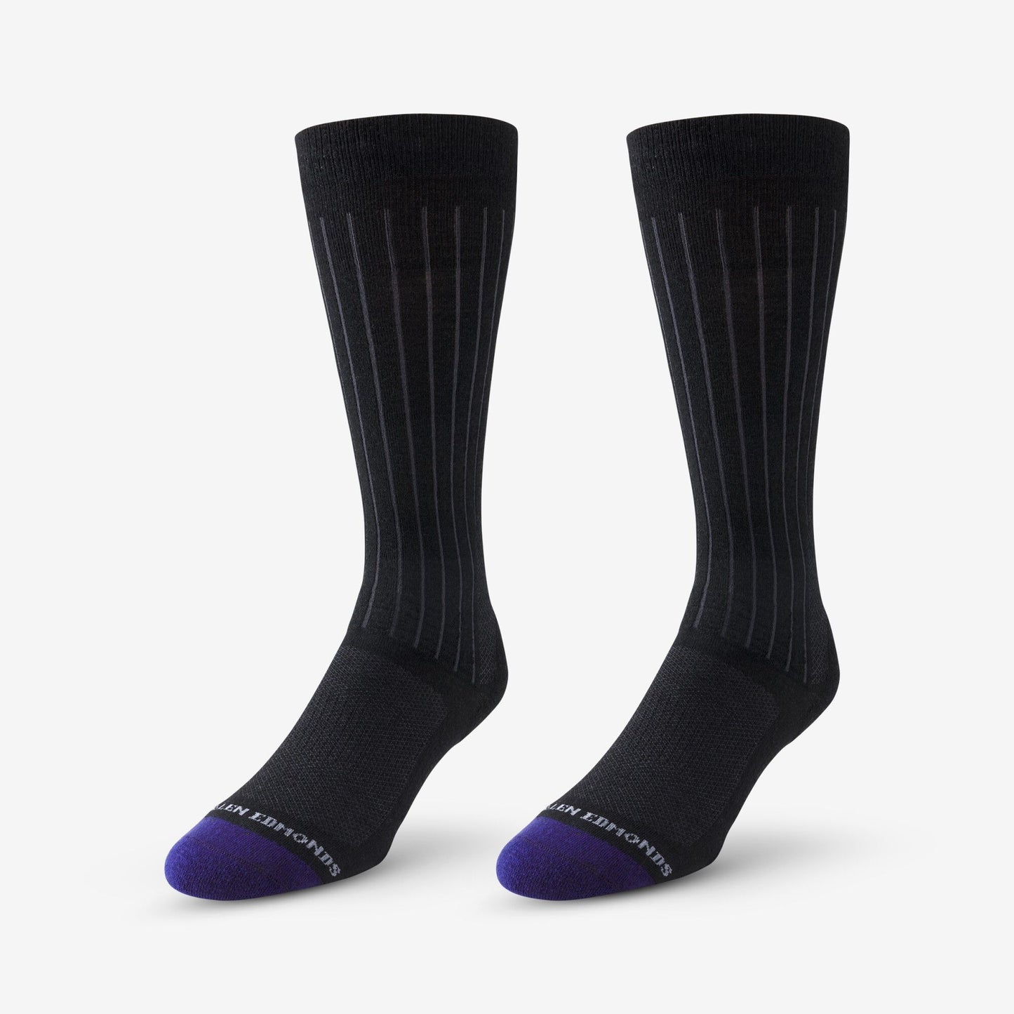Mid-Calf Cotton Air™ Dress Socks - Black