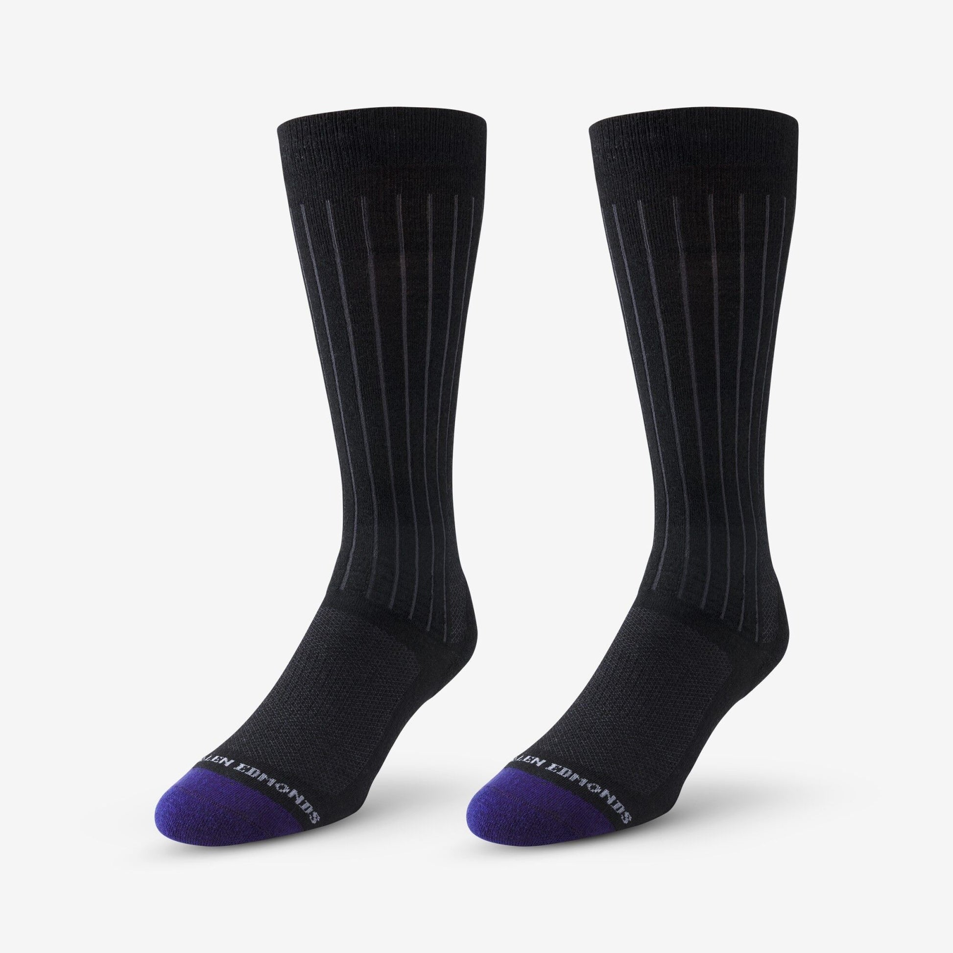 Mid-Calf Cotton Air™ Dress Socks - Black