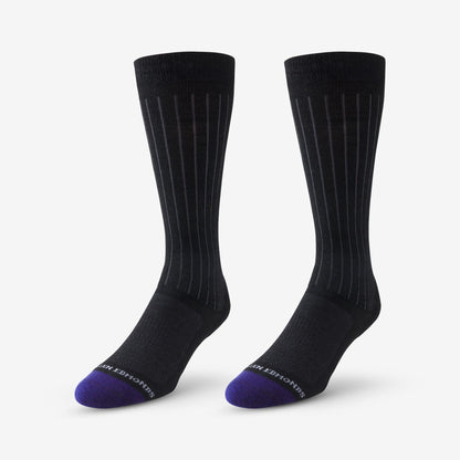 Mid-Calf Cotton Air™ Dress Socks - Black
