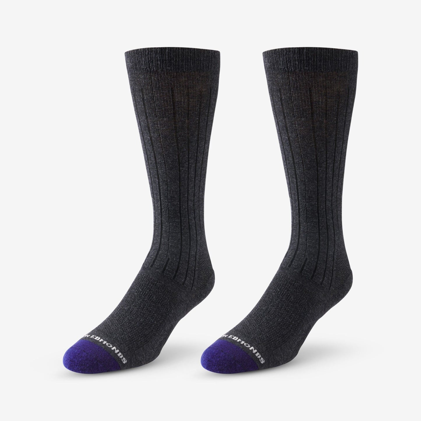 Mid-Calf Cotton Air™ Dress Socks - Charcoal