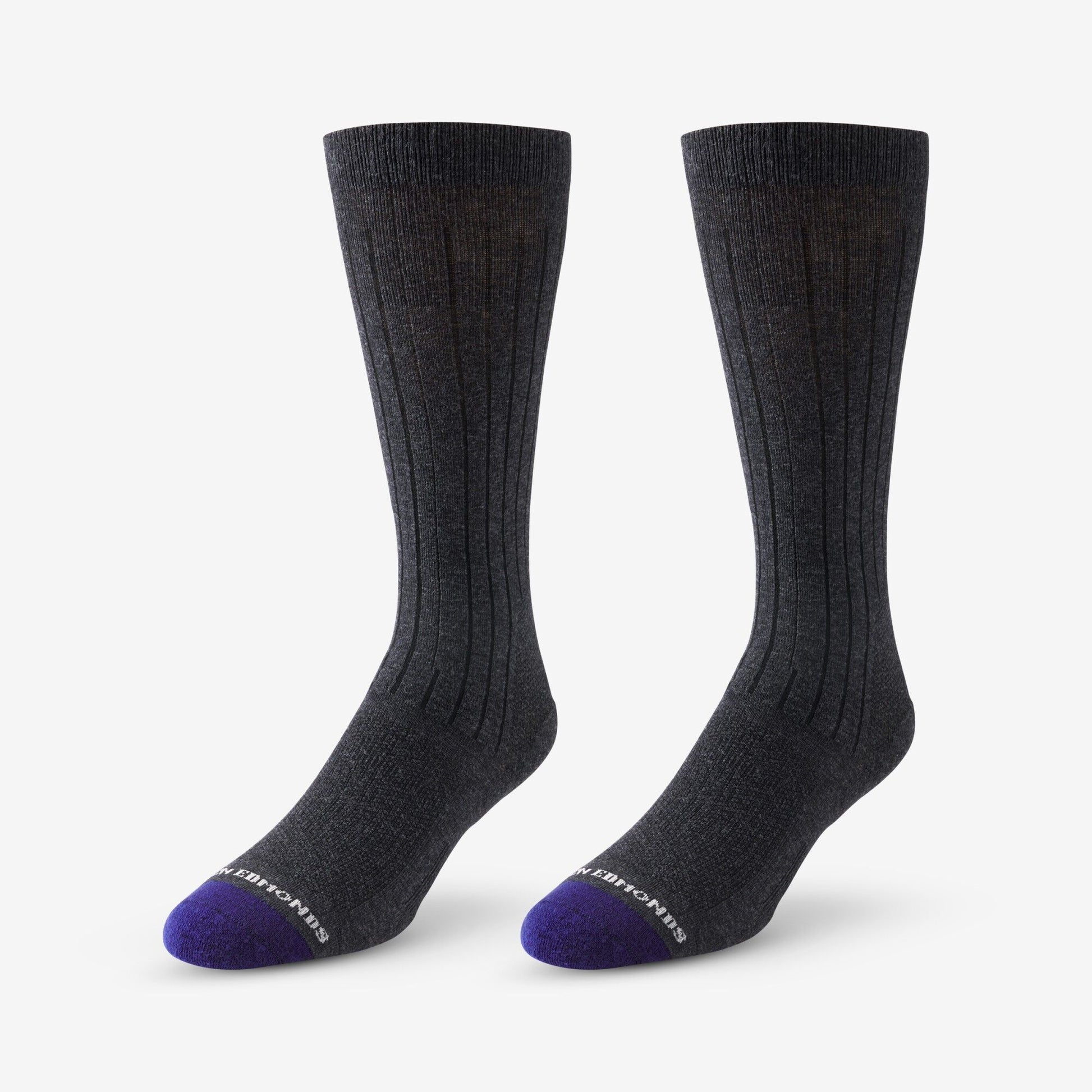 Mid-Calf Cotton Air™ Dress Socks - Charcoal