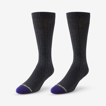 Mid-Calf Cotton Air™ Dress Socks - Charcoal