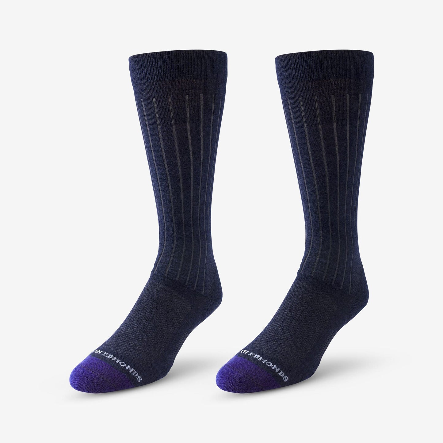 Mid-Calf Cotton Air™ Dress Socks - Navy