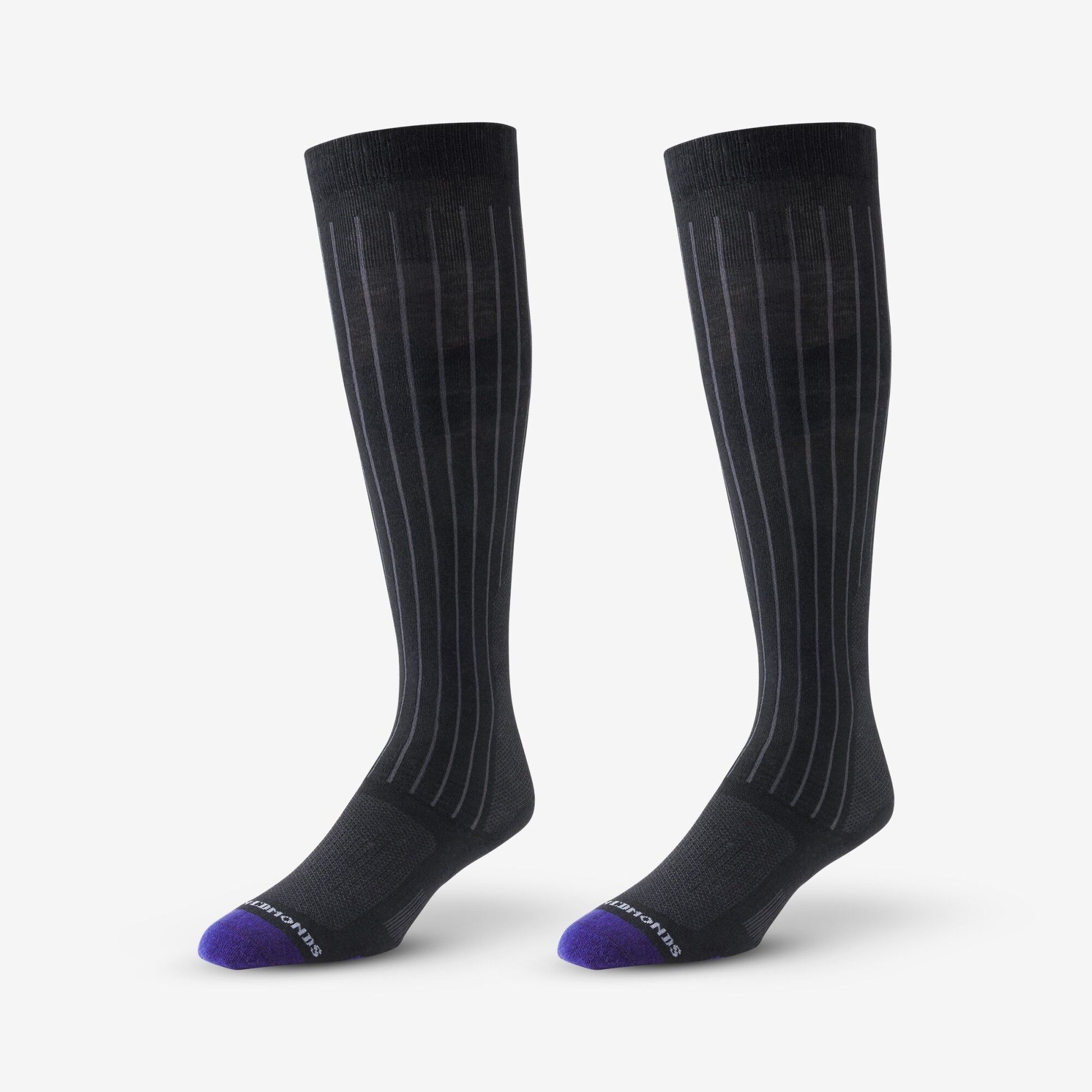 Over-the-Calf Cotton Air™ Dress Socks - Black