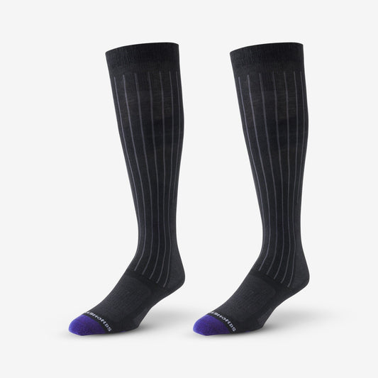 Over-the-Calf Cotton Air™ Dress Socks - Black