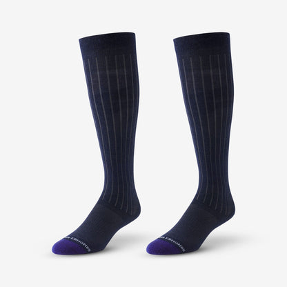 Over-the-Calf Cotton Air™ Dress Socks - Navy