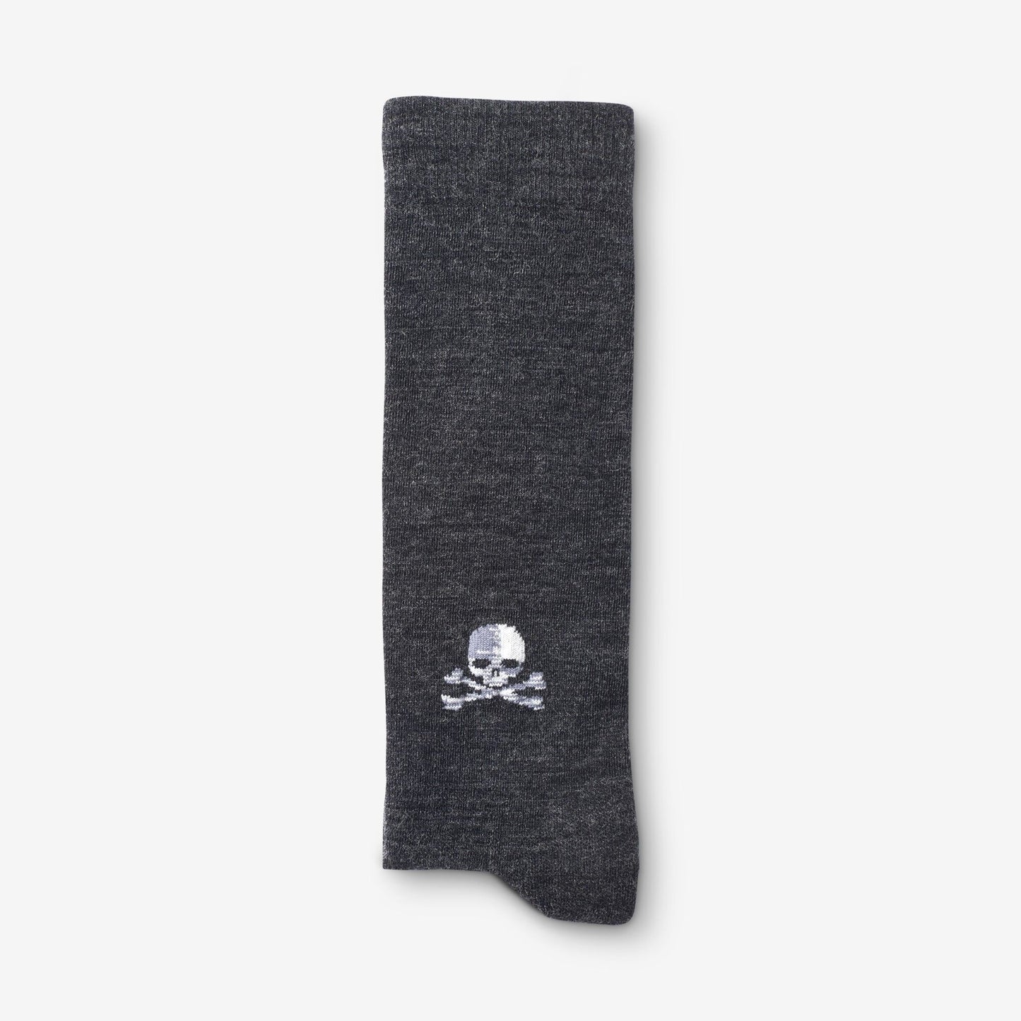 Skull & Cross Bones Merino Cool™ Dress Socks - Charcoal
