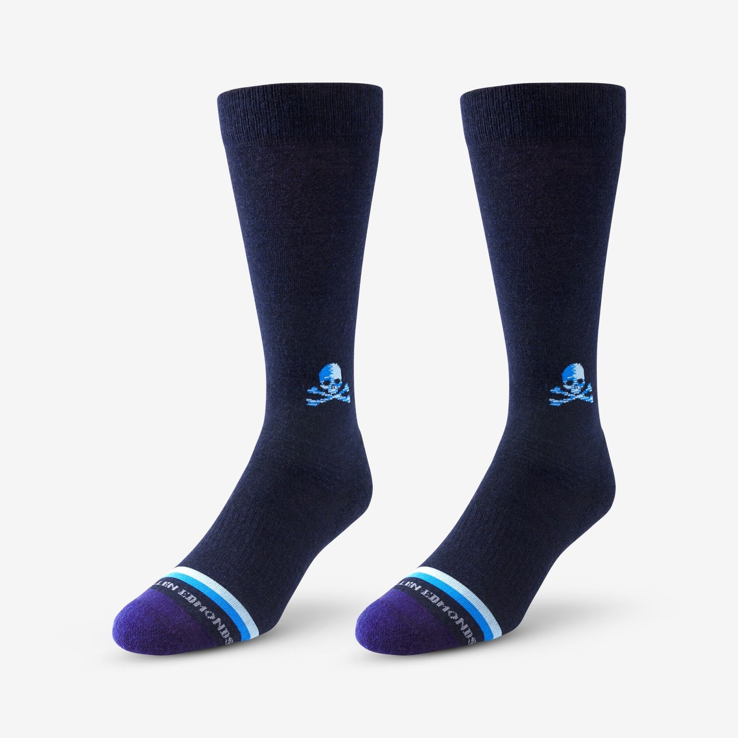 Skull & Cross Bones Merino Cool™ Dress Socks - Navy