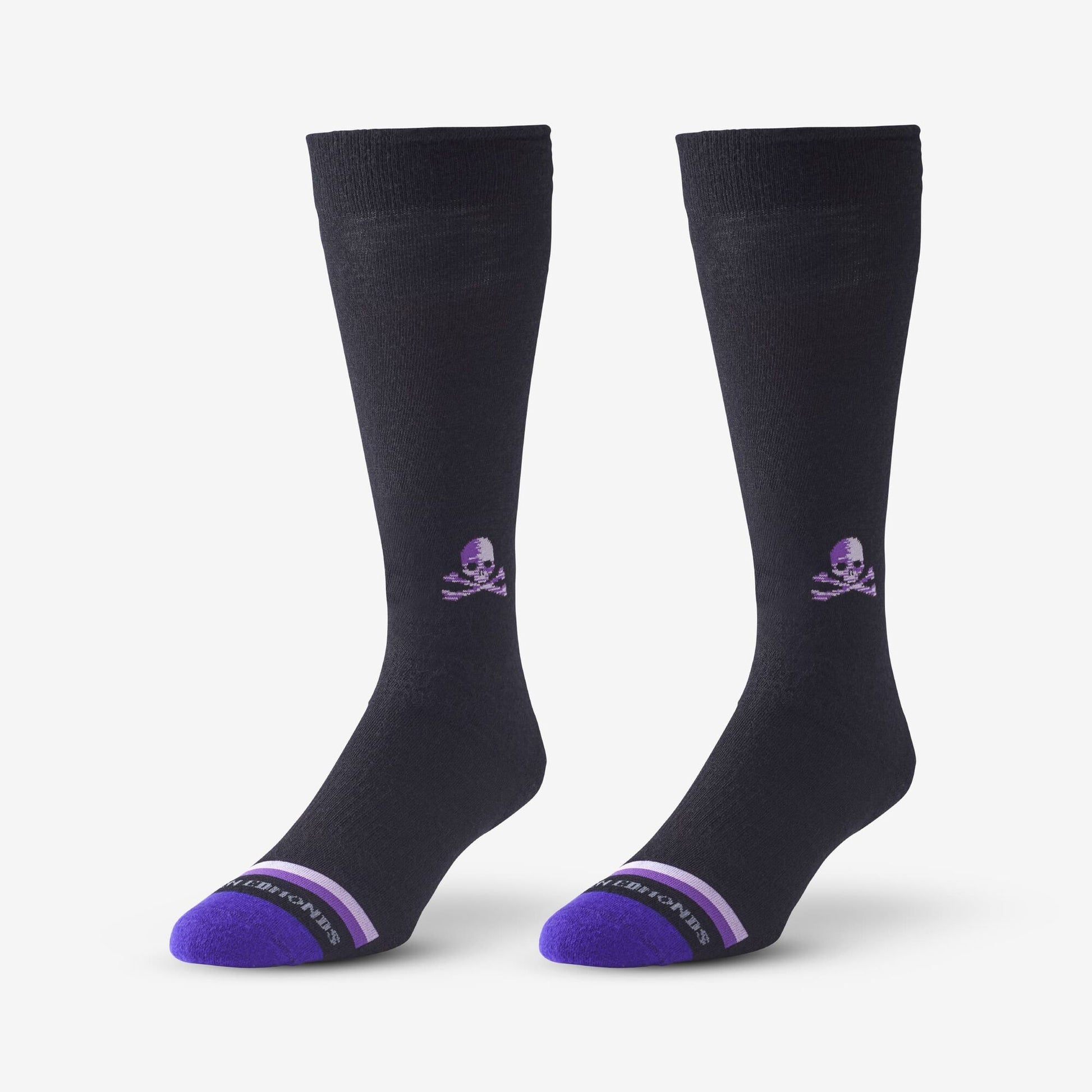 Skull & Cross Bones Merino Cool™ Dress Socks - Black