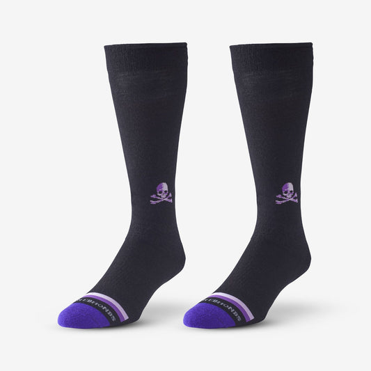 Skull & Cross Bones Merino Cool™ Dress Socks - Black
