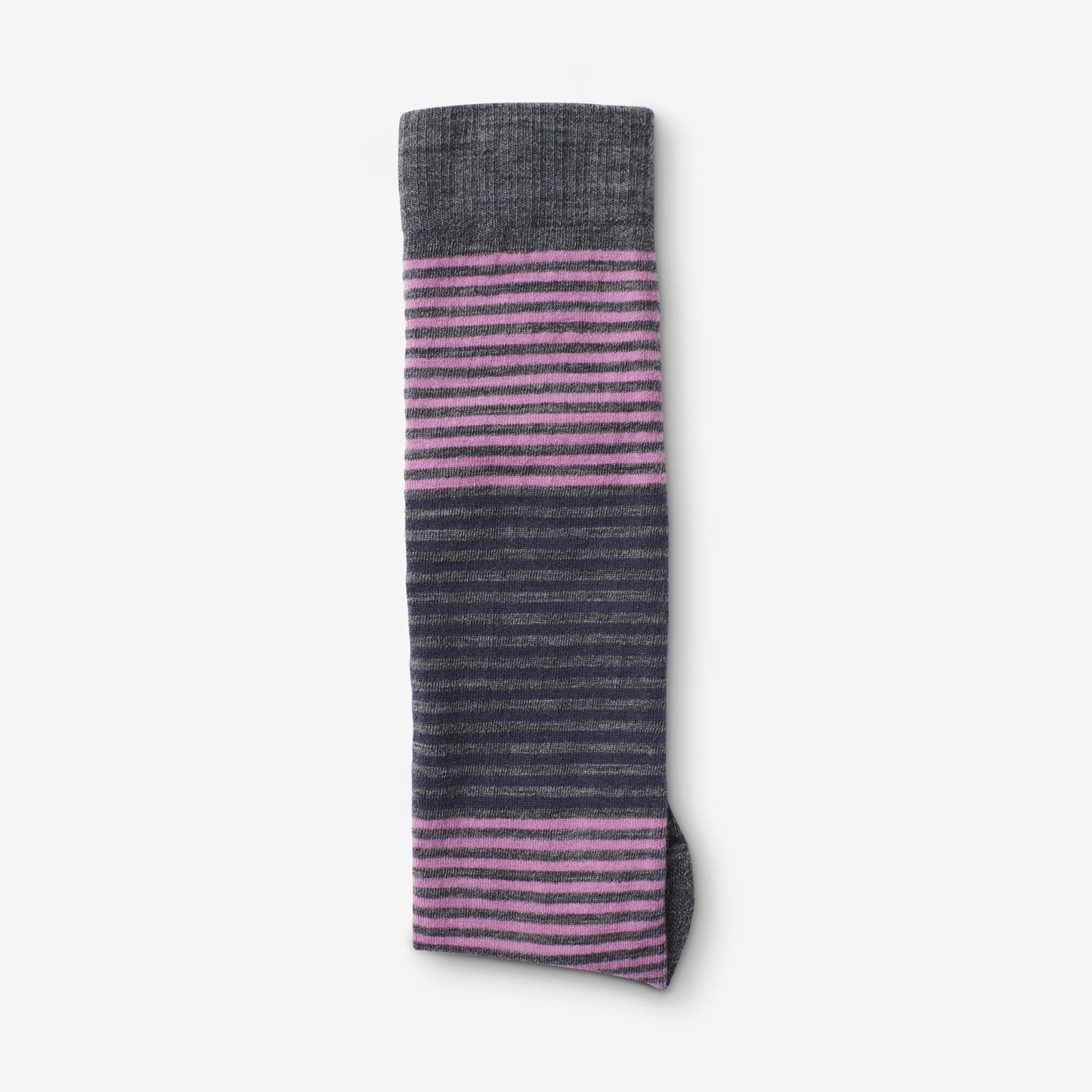 Mixed Stripe Merino Cool™ Dress Socks - Dusty Pink