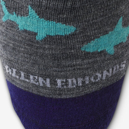 Shark Pattern Merino Cool™ Dress Socks - Grey