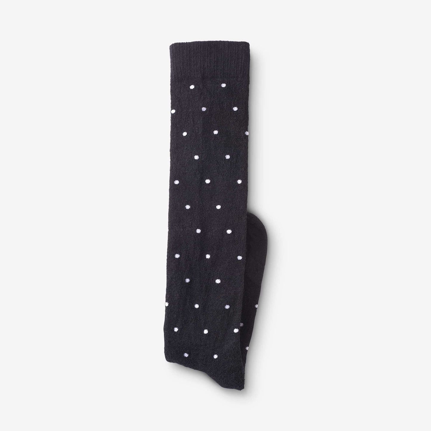 Polka Dot Merino Cool™ Dress Socks - Black with White Dots