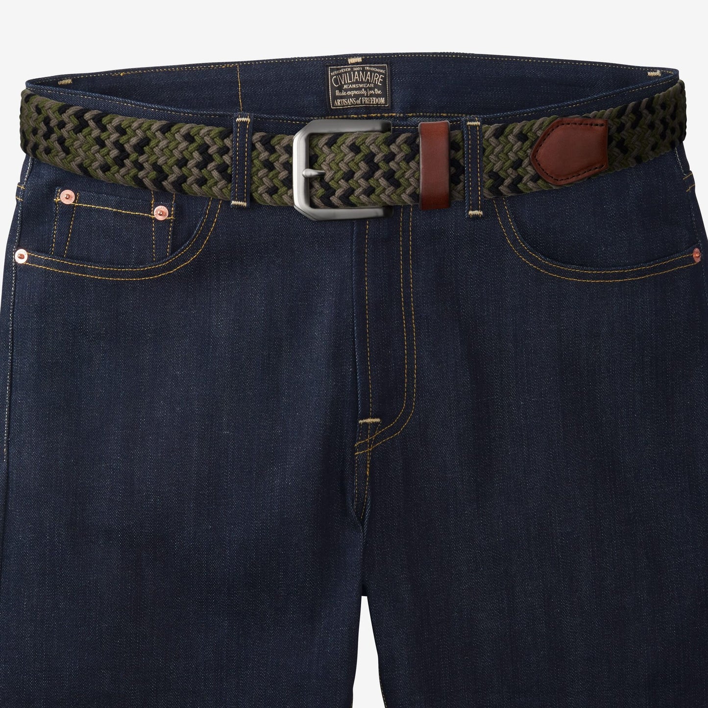 Nantucket Stretch Braided Belt - Camouflage