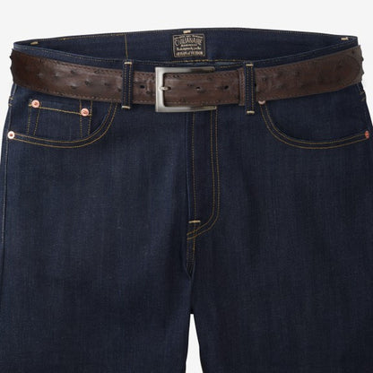 Ostrich Avenue Dress Belt - Espresso