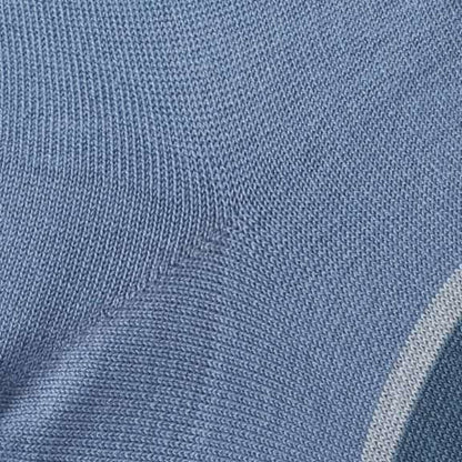 Mid-Calf Pattern Dress Sock - Indigo Blue Stripe