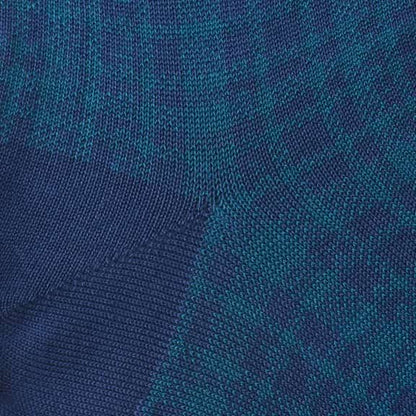 Mid-Calf Pattern Dress Sock - Blue Plaid