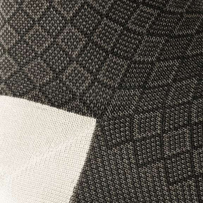 Mid-Calf Pattern Dress Sock - Beige Boxes