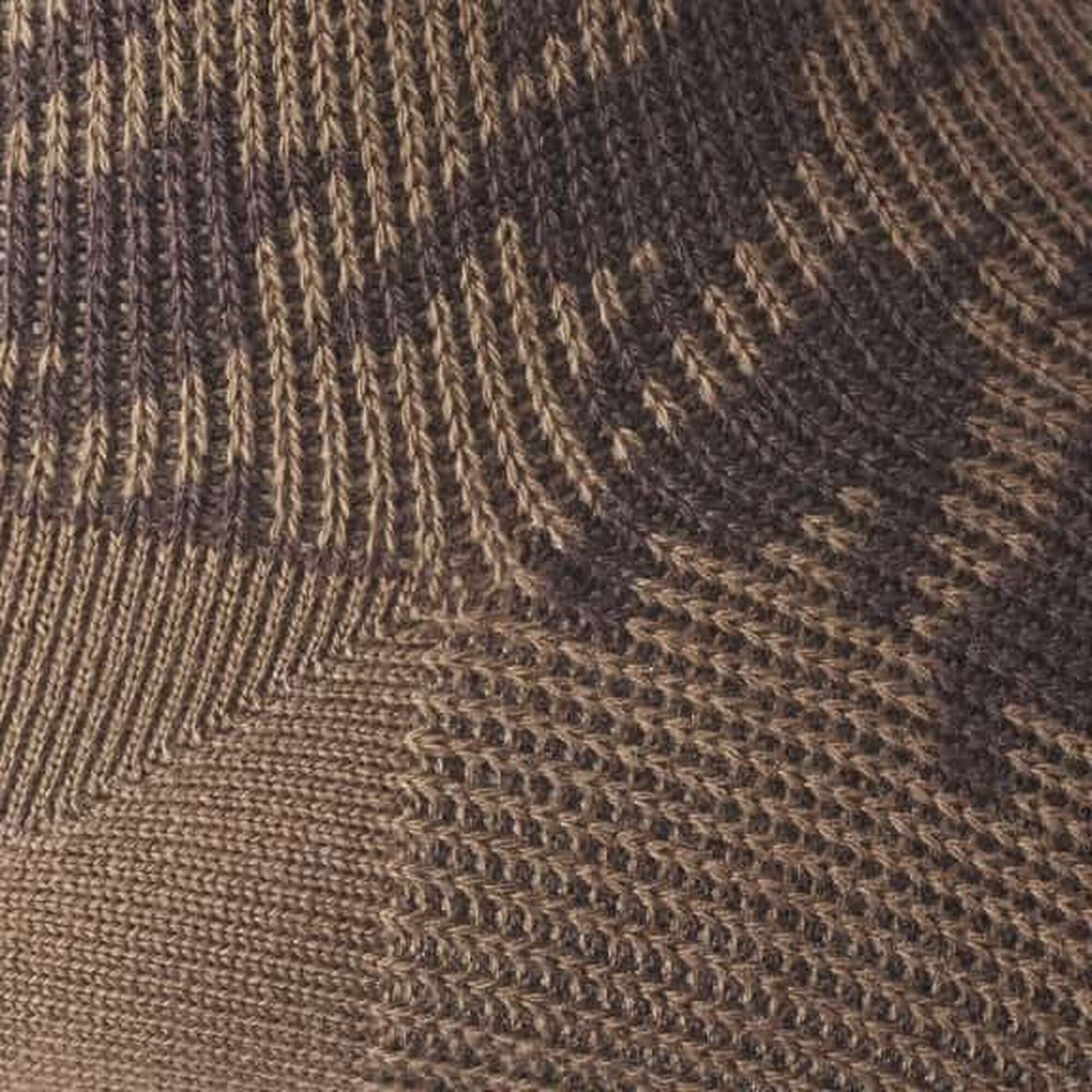 Mid-Calf Pattern Knit Dress Sock - Brown Houndstooth