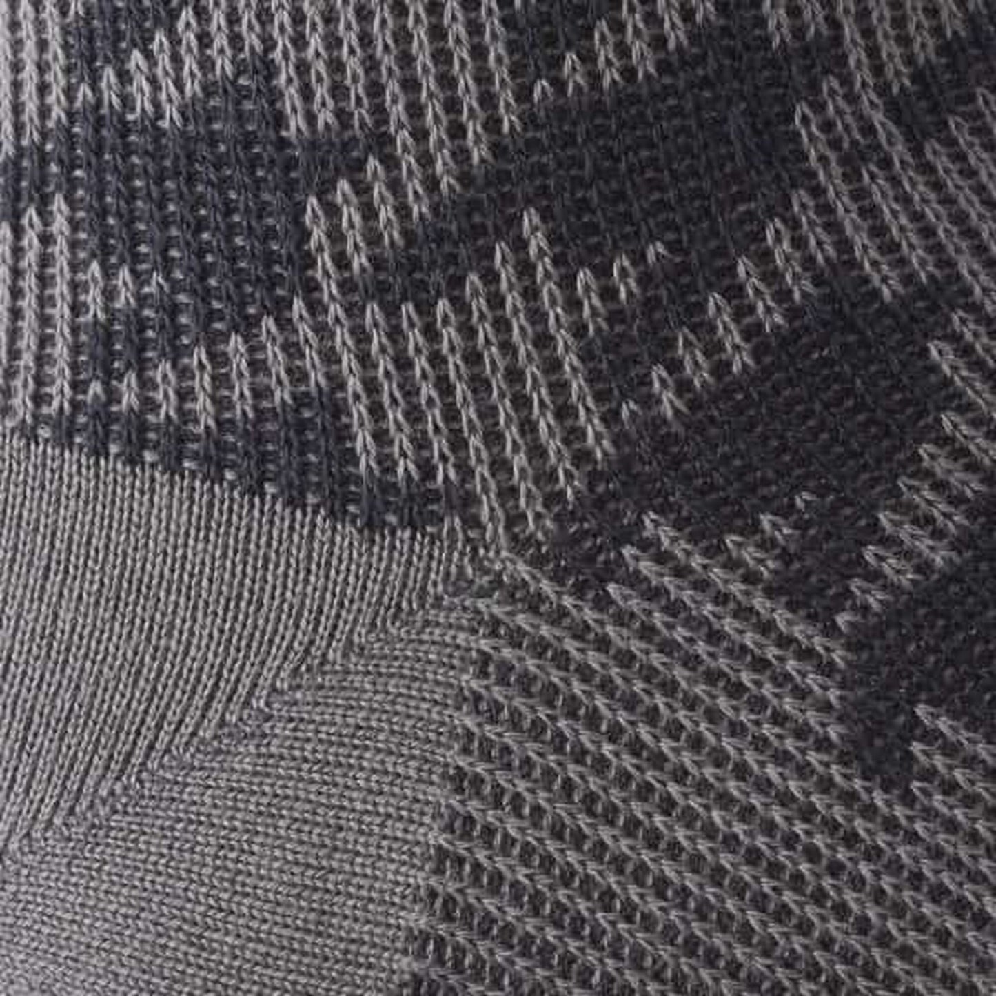 Mid-Calf Pattern Knit Dress Sock - Grey Houndstooth