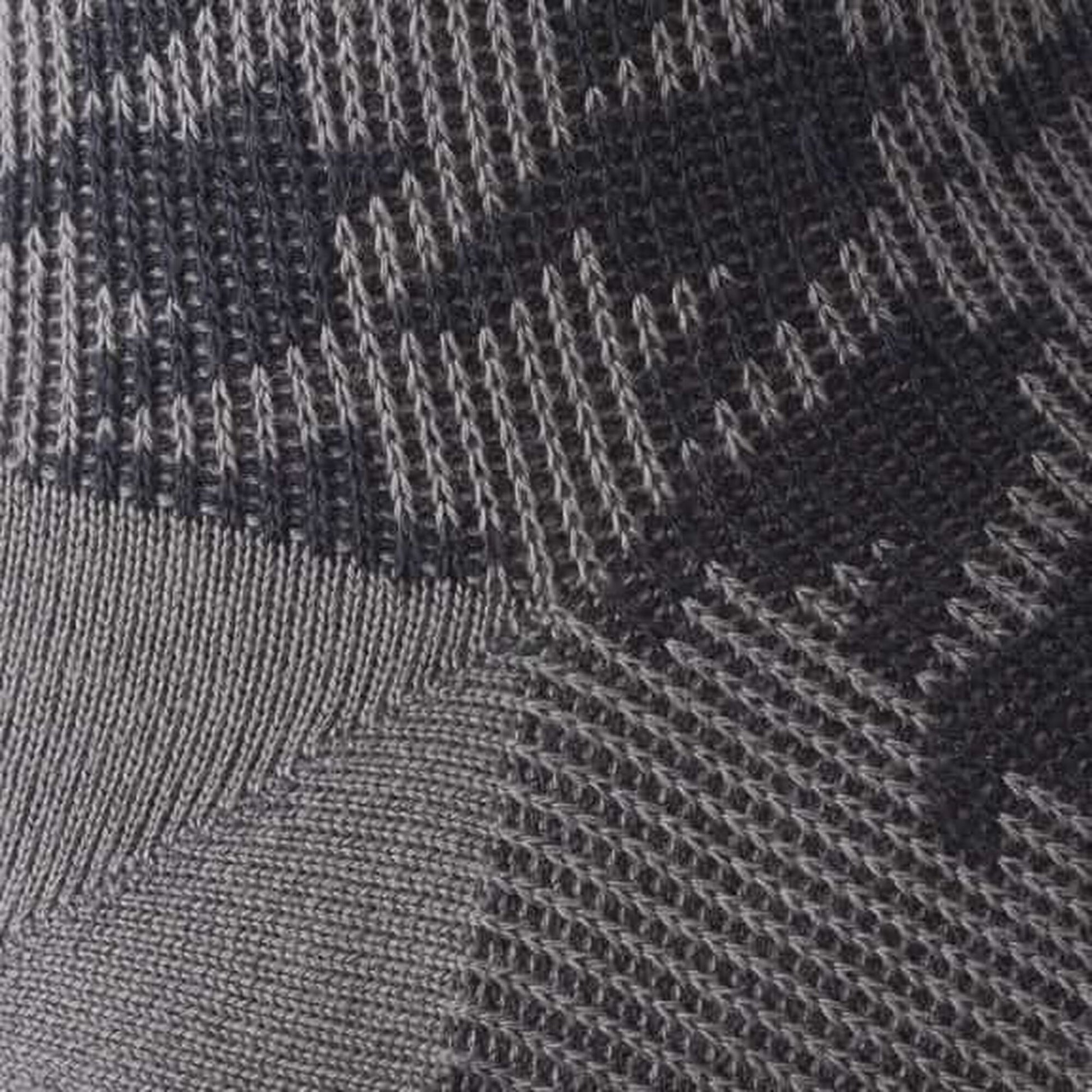 Mid-Calf Pattern Knit Dress Sock - Grey Houndstooth