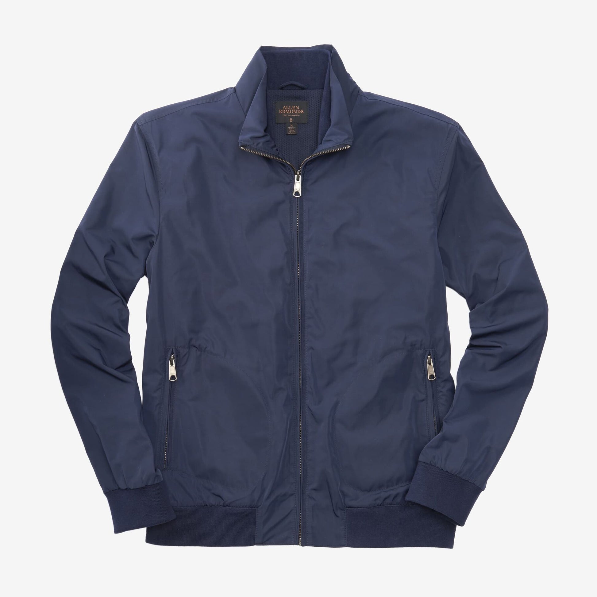 Ludlow Nylon Bomber Jacket - Navy