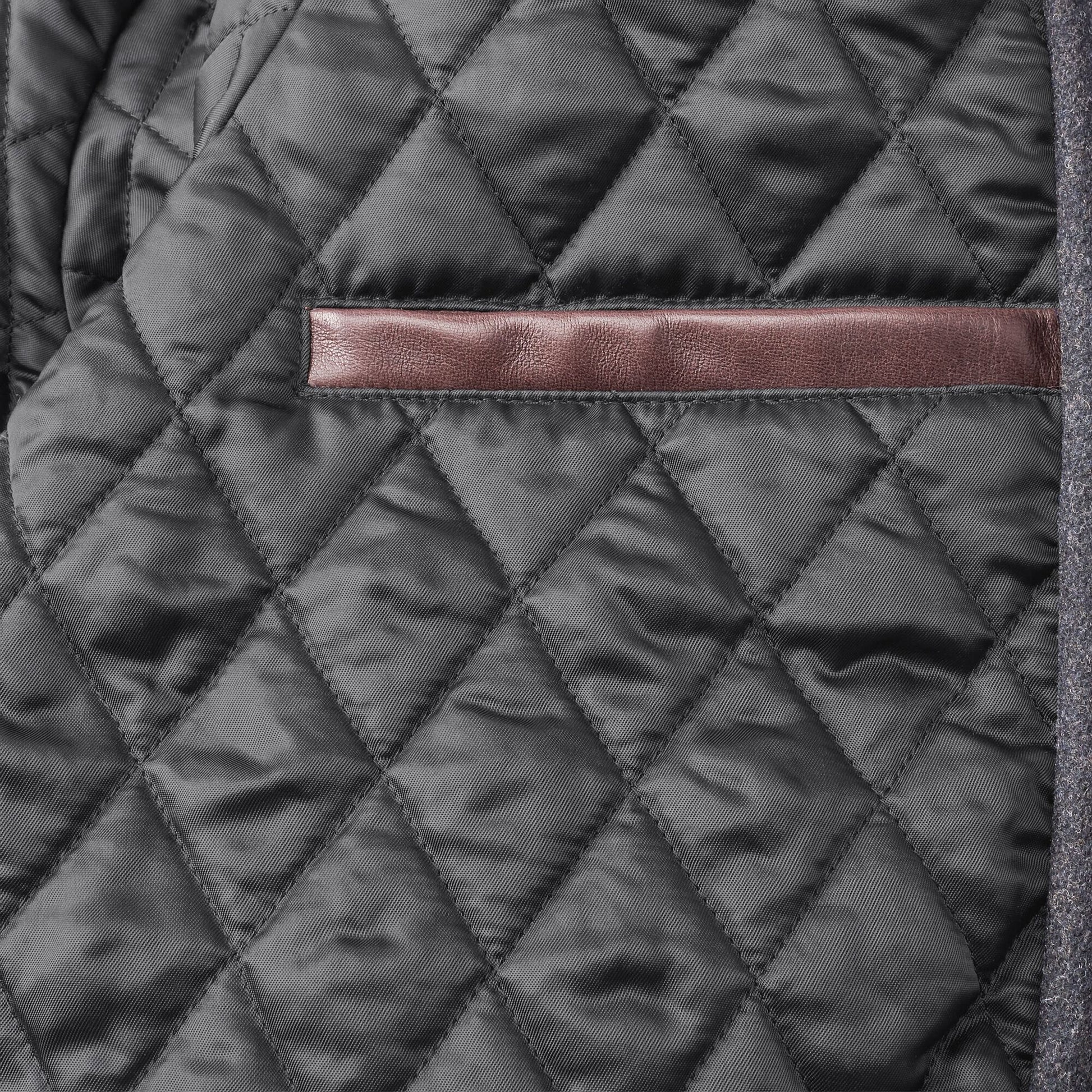 Zip Up Varsity Jacket by Golden Bear - Charcoal
