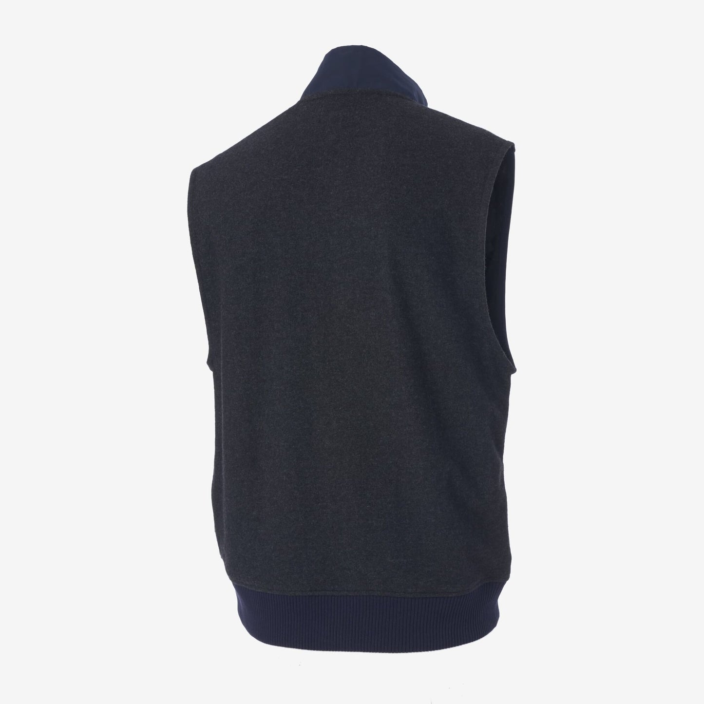 Dylan Mixed Media Vest - Navy