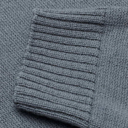 Carlton Merino Wool Half-Zip Sweater - Slate Grey