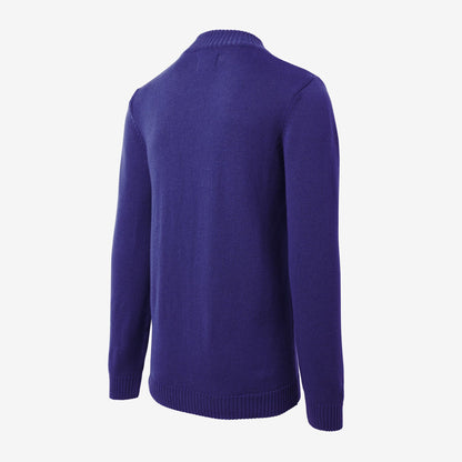 Carlton Merino Wool Half-Zip Sweater - Cobalt Blue