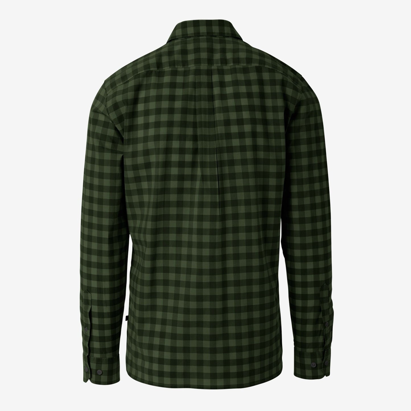 Gingham Cotton Sport Shirt - Olive