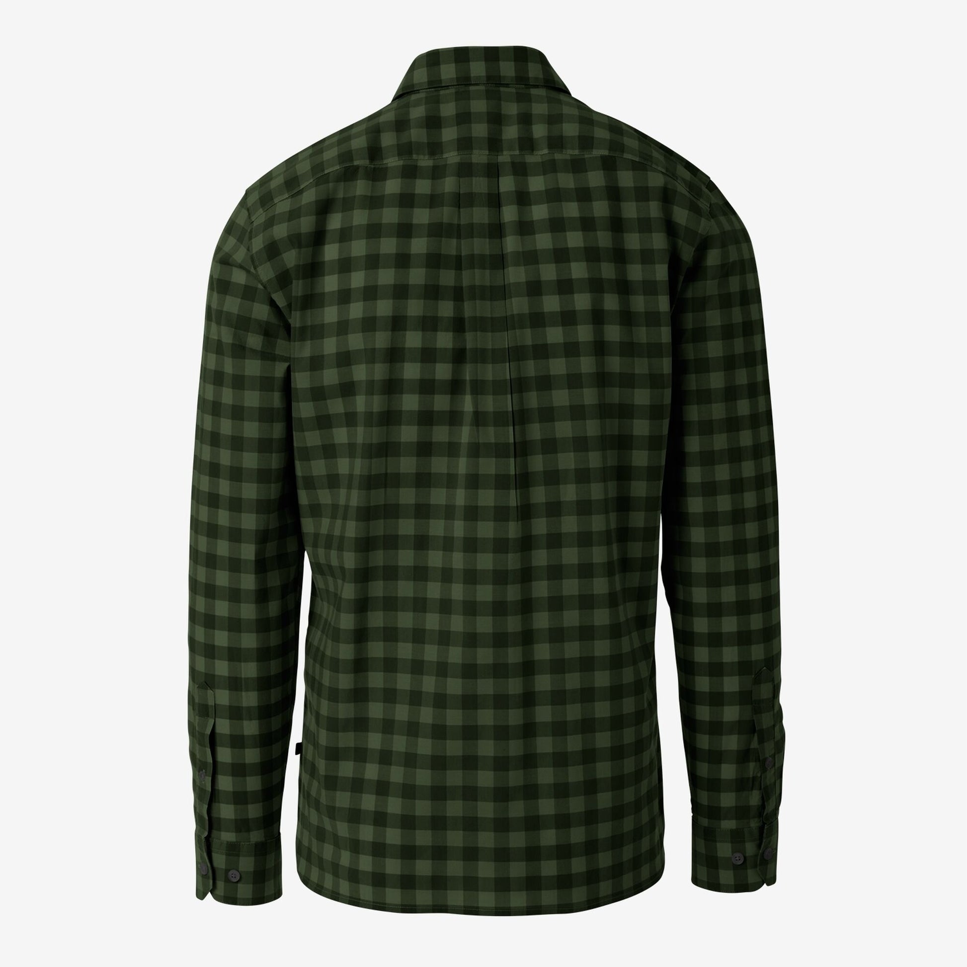Gingham Cotton Sport Shirt - Olive