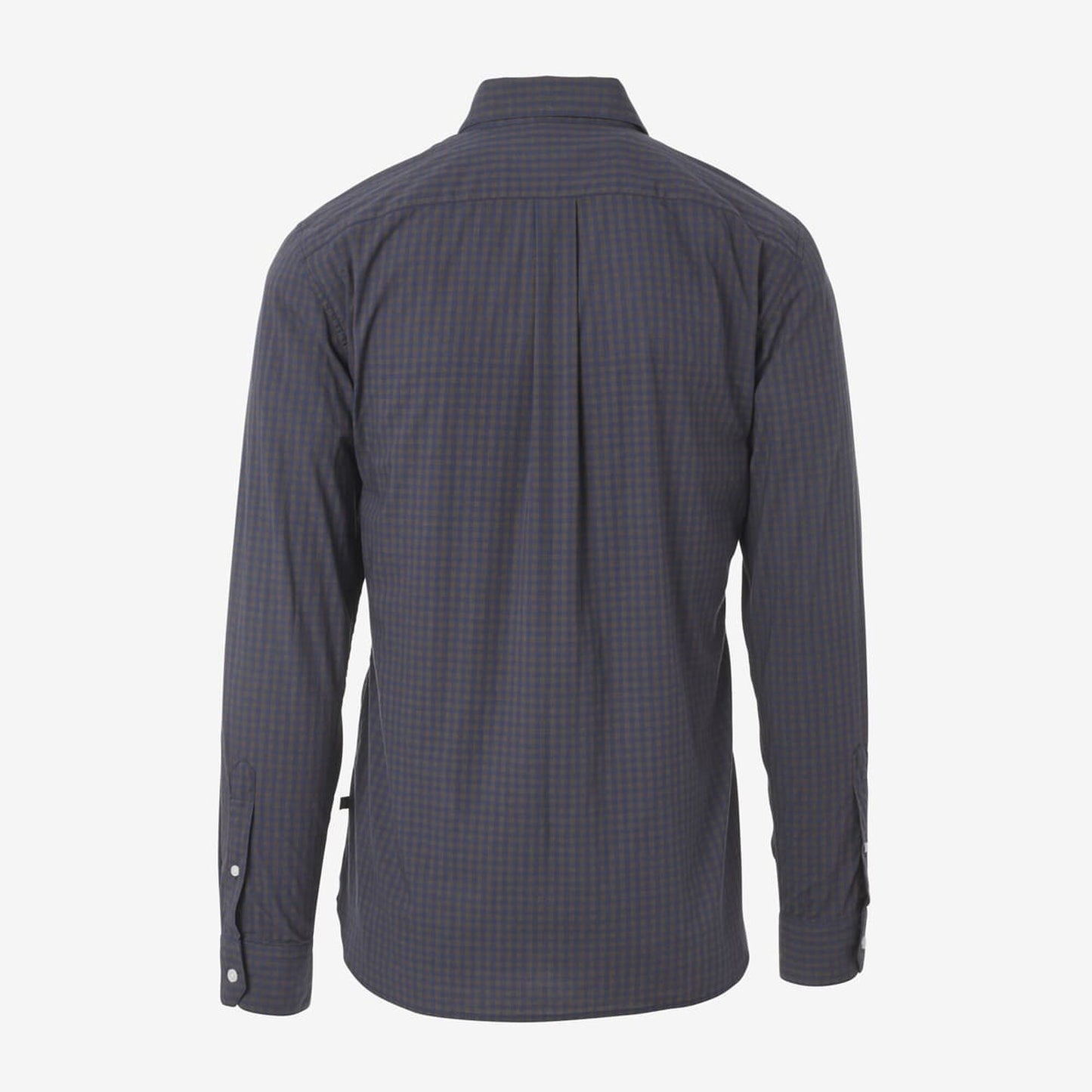 Gingham Cotton Sport Shirt - Blue