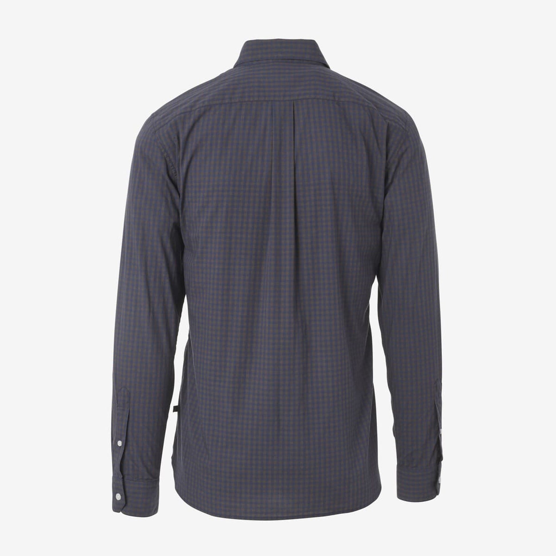 Gingham Cotton Sport Shirt - Blue