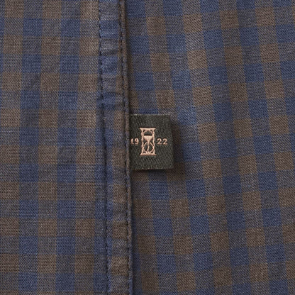 Gingham Cotton Sport Shirt - Blue
